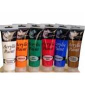 ACRYLIC PAINT A2 SERIES SET6 ASSORTED 120ML