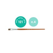 MILAN SCHOOL BRUSH FLAT 121 SERIES SIZE 4