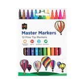 EC MASTER MARKERS FINE TIP PACK 12