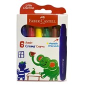 FABER CASTELL LITTLE CREATIVES JUMBO CREAMY CRAYONS PACK 6