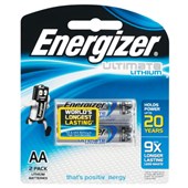 ENERGIZER ULTIMATE LITHIUM BATTERY AA PACK 2