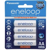 BATTERY PANASONIC ENELOOP AA RECHARGEABLE NIMH 2000MAH PKT4