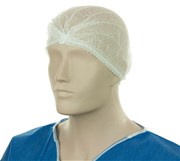 POLYPROPYLENE CRIMP HATS WHITE 53CM 12GSM 1000BOX