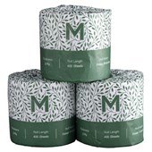 MATTHEWS MPH27185 RECYCLED WRAPPED TOILET TISSUE 2 PLY 400 SHEETS CARTON 48 ROLLS