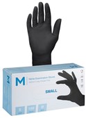 DISPOSABLE GLOVES NITRILE POWDER FREE MATTHEWS SMALL BLACK BOX100