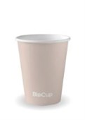 HOT CUP BIOPAK AQUEOUS SINGLE WALL 280ML 8OZ 50SLV