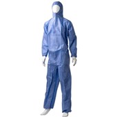 MATTHEWS SMS DISPOSABLE COVERALLS 50GSM BLUE SMALL