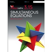 TEXTBOOK WALKER MATHS 315 SIMULTANEOUS EQUATIONS LEVEL 3 YEAR 13 9780170389426