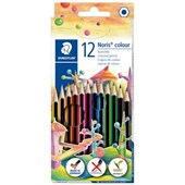 STAEDTLER NORIS 1280 JUMBO COLOURED PENCILS PKT 10